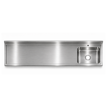 Mesón de 200 cm con Pozuelo de 50x40 cm - Gama 600