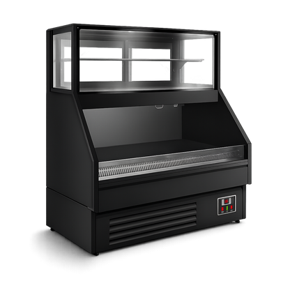 Mini Autoservicio Refrigerado con Vitrina Neutra Superior 1.20 mts. EVO BLACK