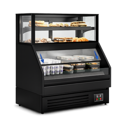 Mini Autoservicio Refrigerado con Vitrina Neutra Superior 1.20 mts. EVO BLACK