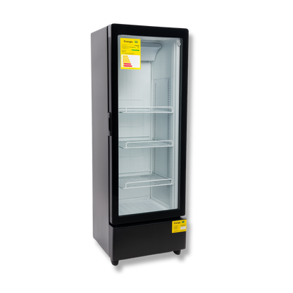 Nevera Vertical Refrigeración 145 litros Negra