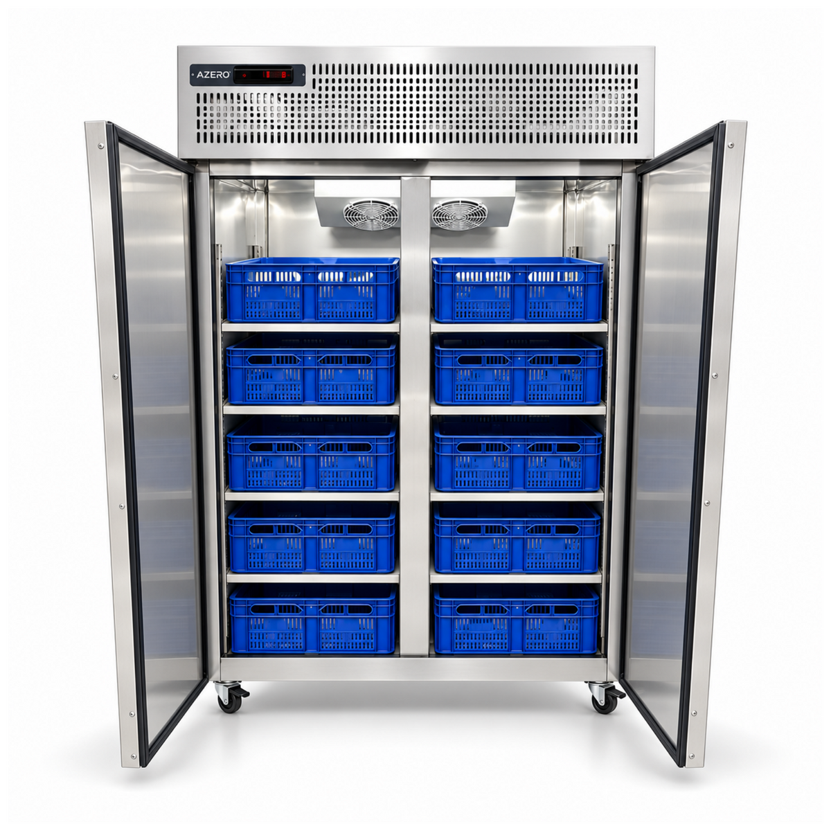 Nevera Vertical Refrigeración 20 o 24 Canastas AZERO