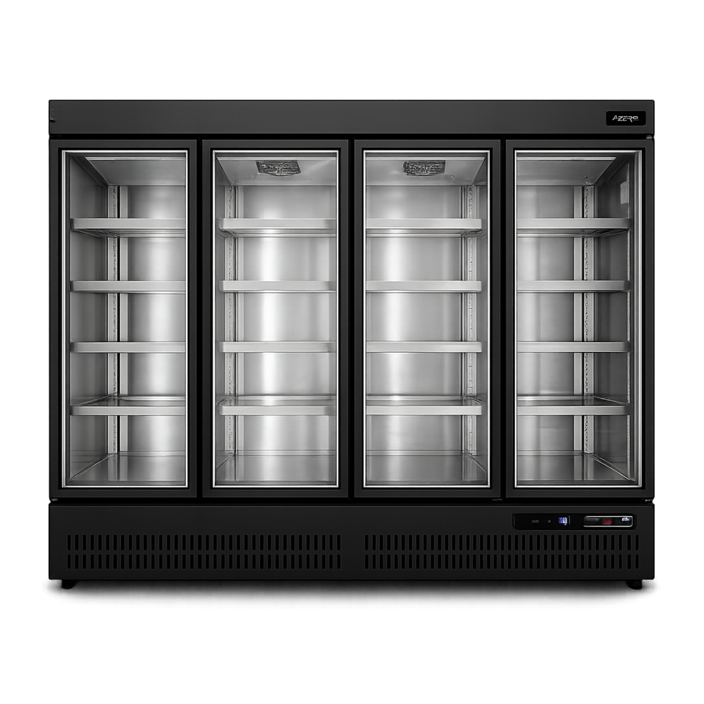 Nevera Vertical Refrigeración 4 puertas 2600 litros AINOX BLACK