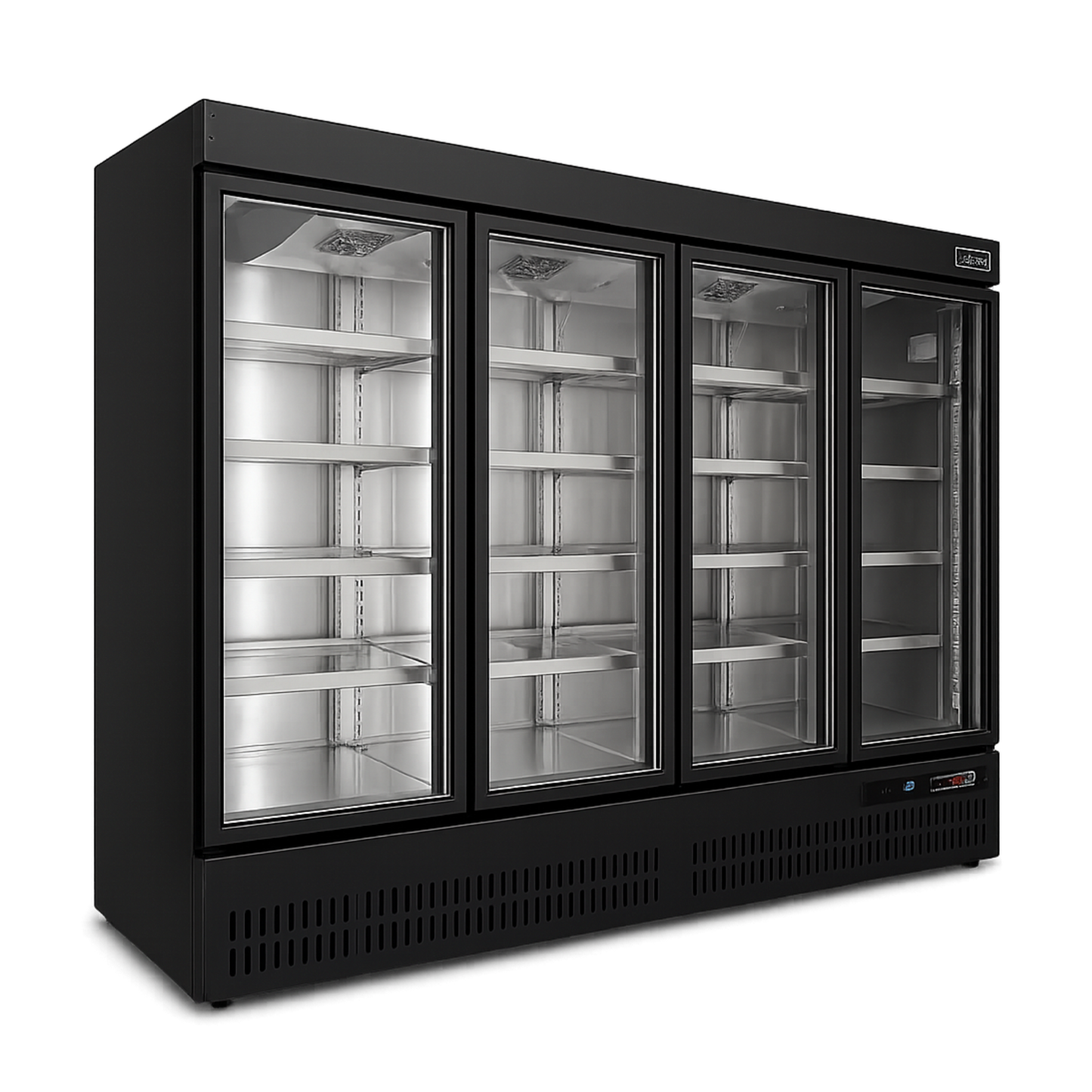 Nevera Vertical Refrigeración 4 puertas 2600 litros AINOX BLACK