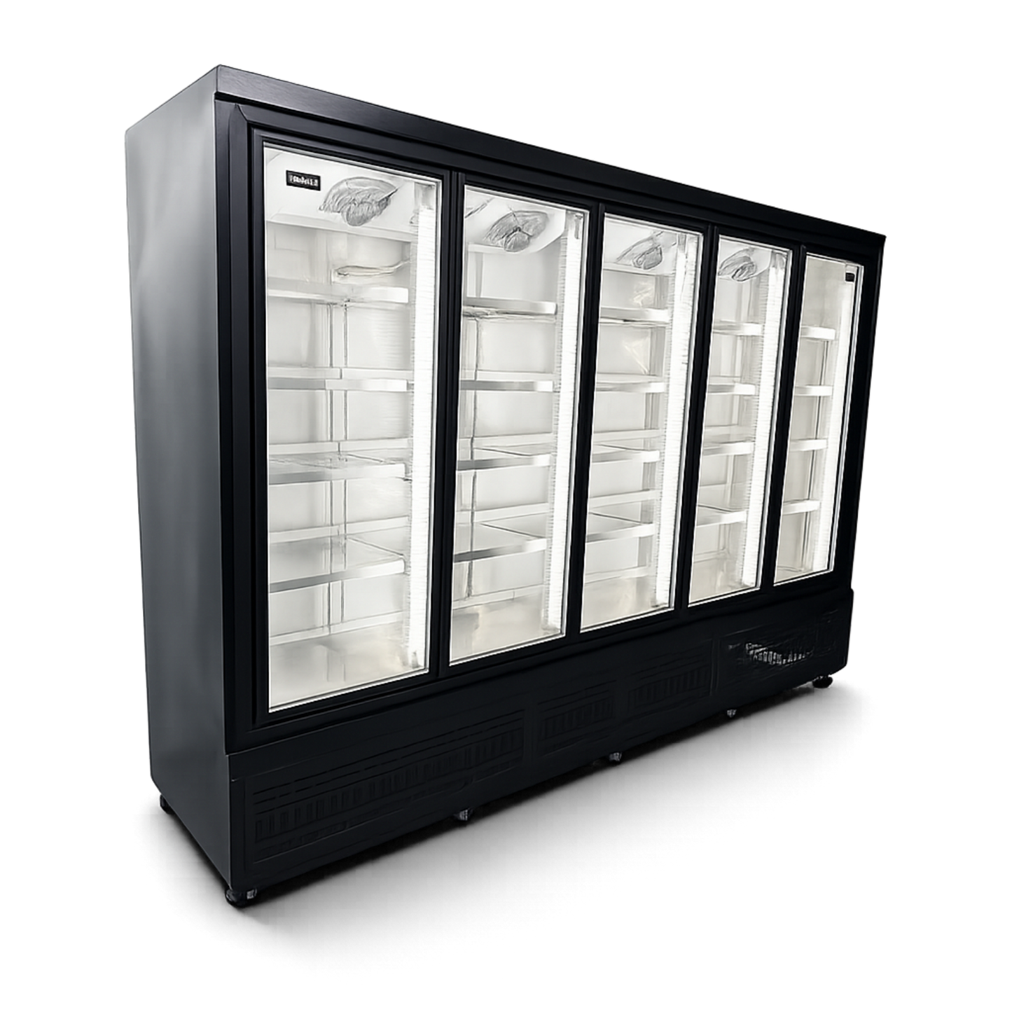 Nevera Vertical Refrigeración 5 puertas AINOX BLACK