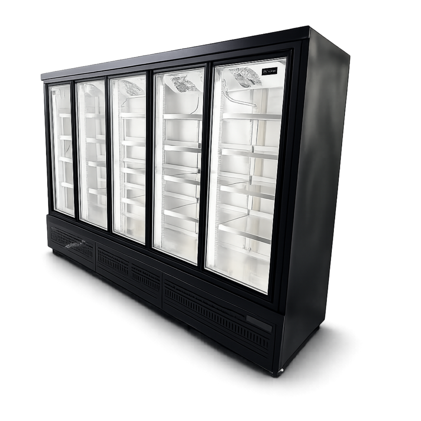 Nevera Vertical Refrigeración 5 puertas AINOX BLACK