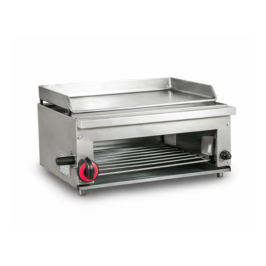 Plancha Asadora industrial Modular con Gratinador