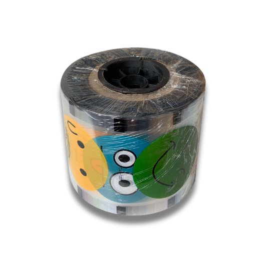 Rollo de Film Impreso con Caritas para Máquina Selladora de Vasos