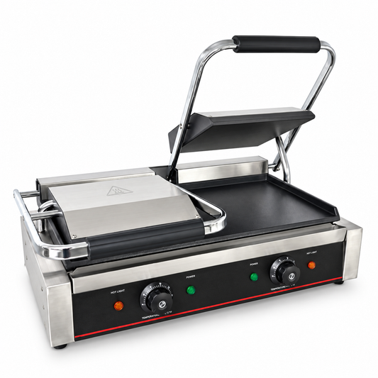 Sanduchera y Grill doble lisa profesional