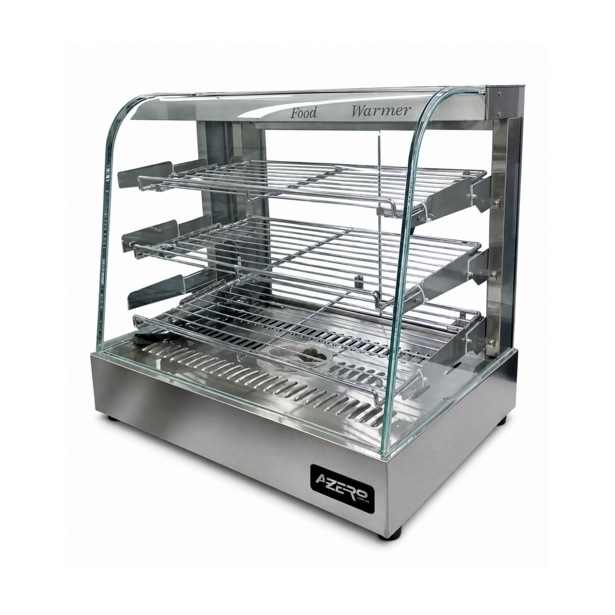 Vitrina Calentadora de Alimentos sobremostrador 63 cm – Vidrio Curvo