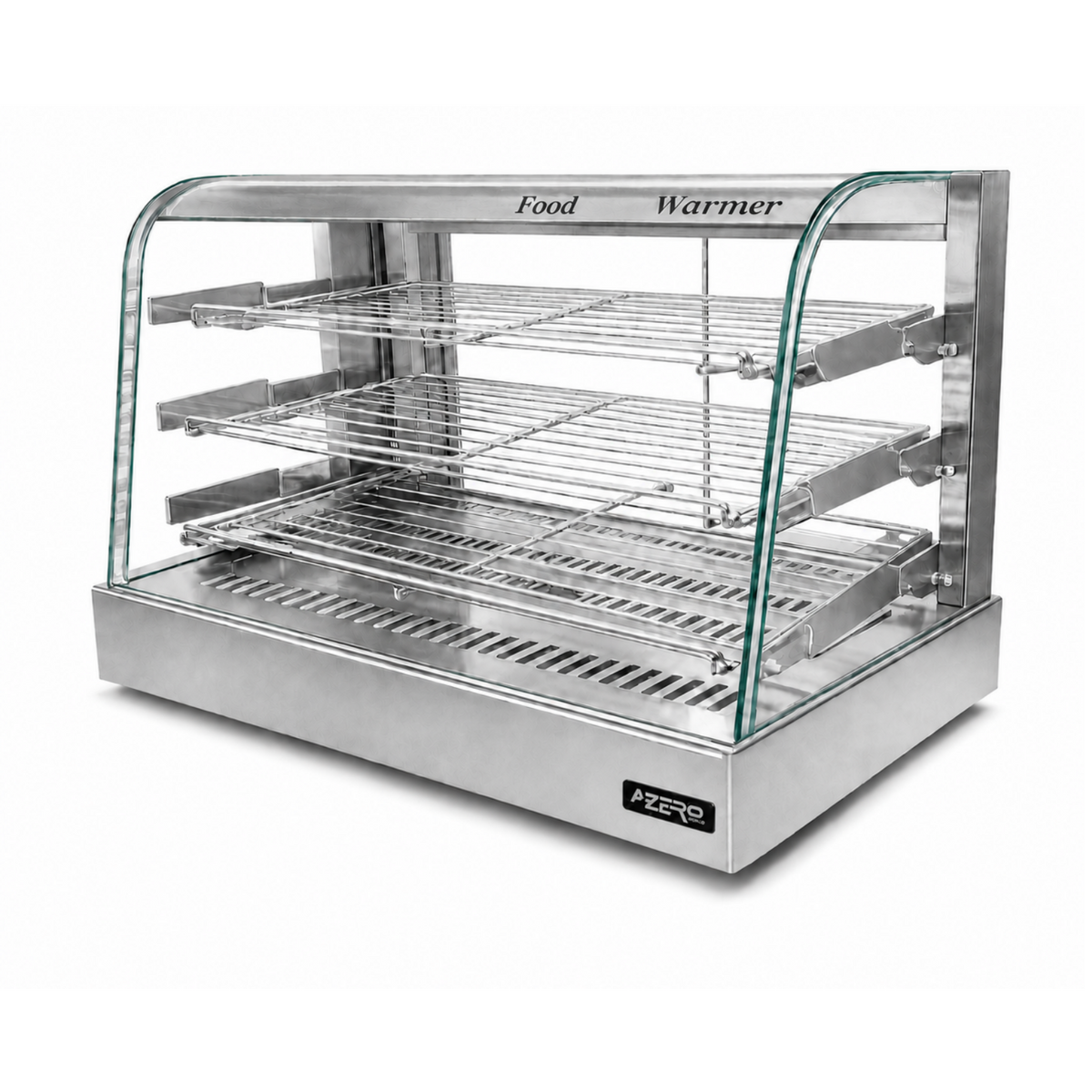 Vitrina Calentadora de Alimentos Sobremostrador 89 cm – Vidrio Curvo