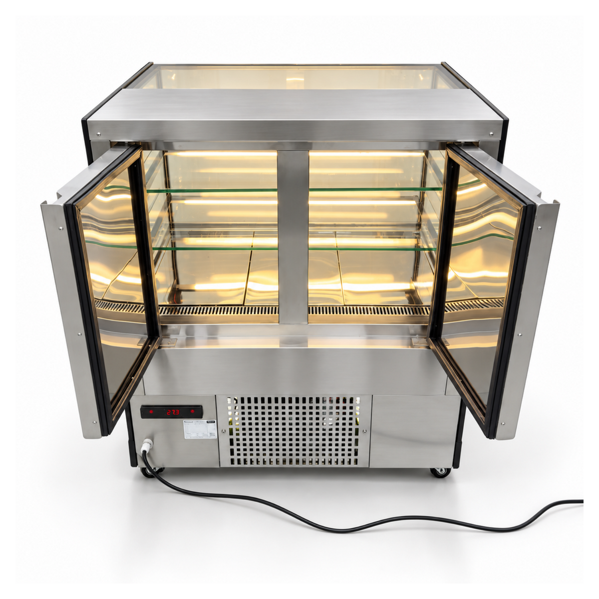 Vitrina Mantenedora Caliente de piso 80 cm. EVOLUZIONE