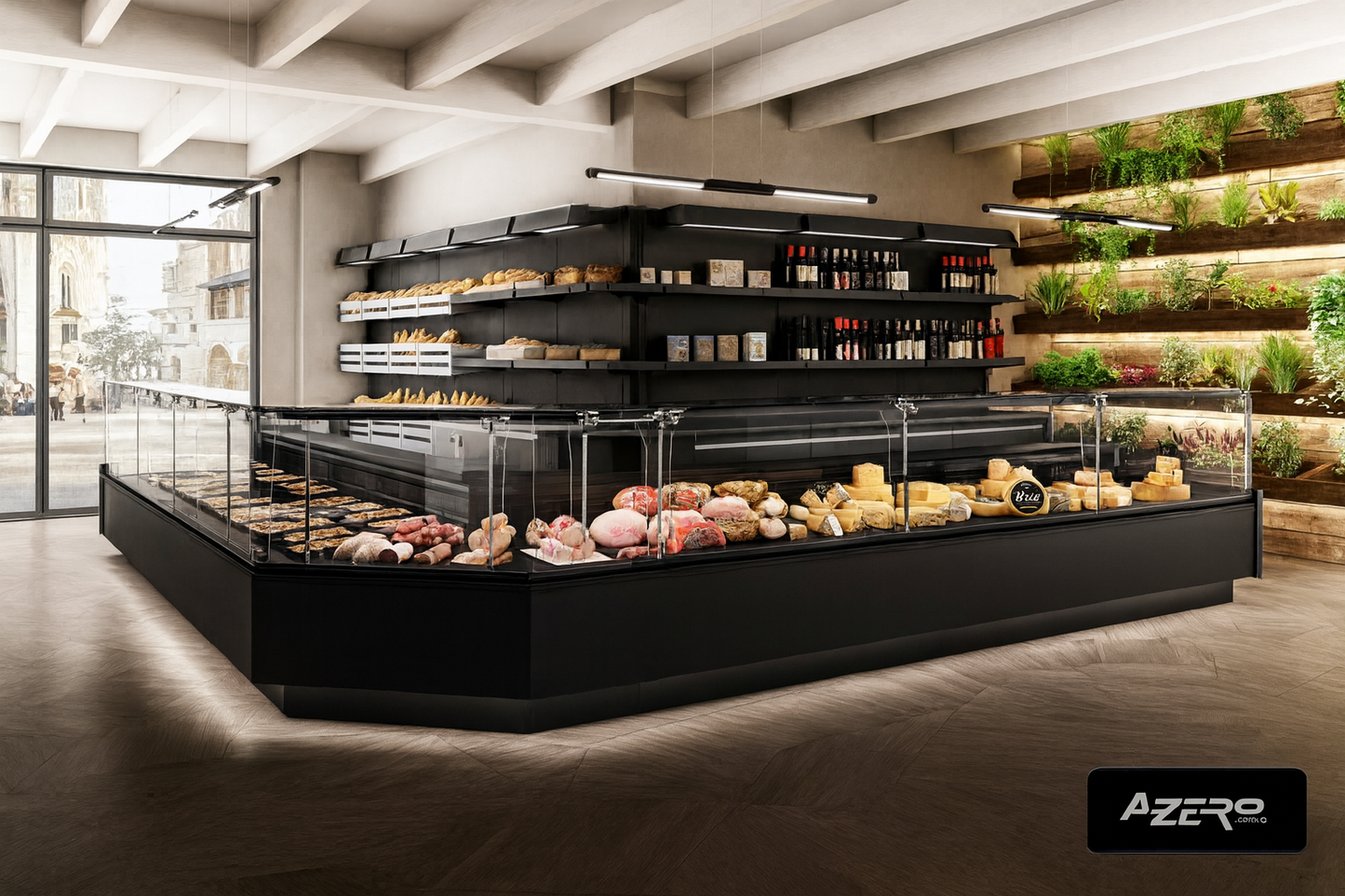 Vitrina para Exhibición de Carne Refrigerada