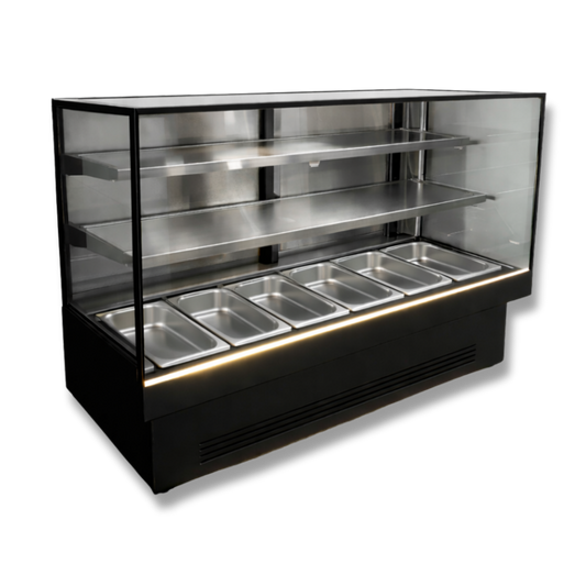 Vitrina Carnes Refrigerada 2.00 mts. INOX BLACK