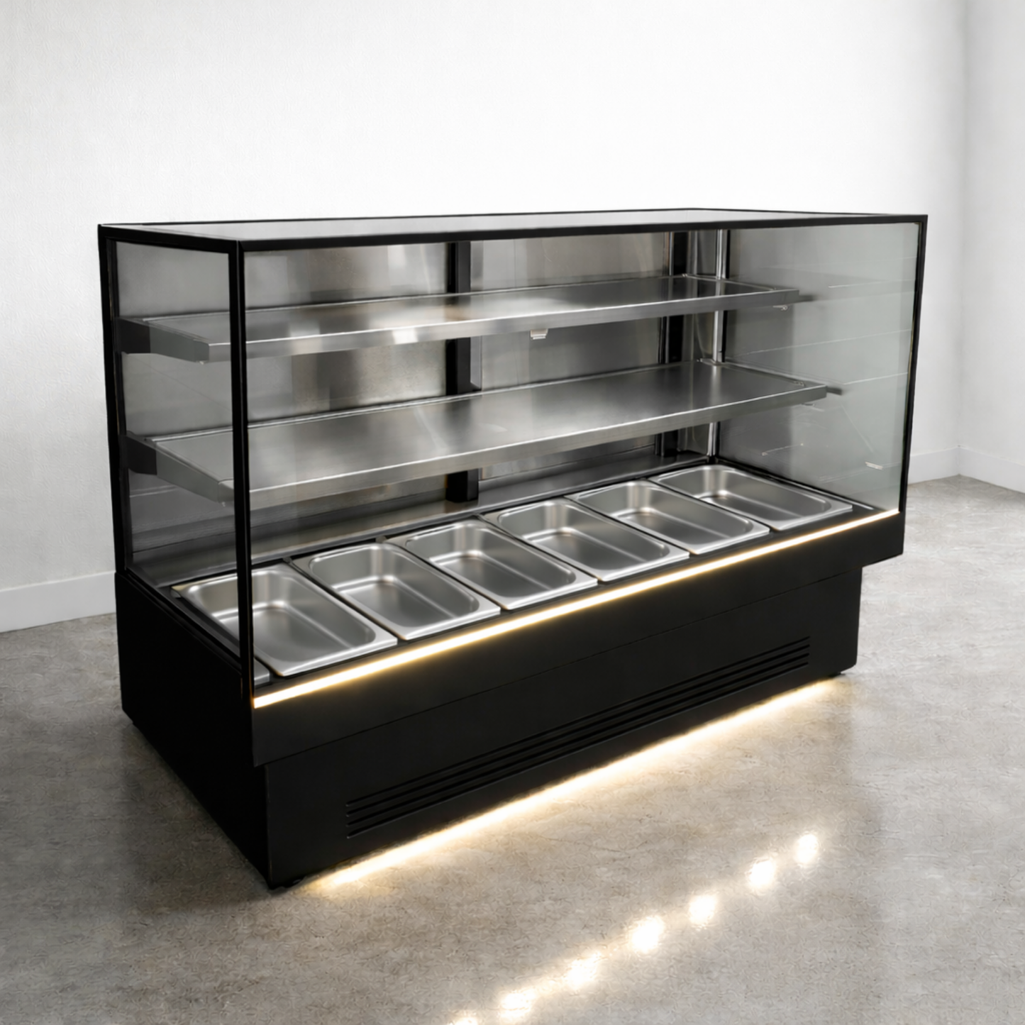 Vitrina Carnes Refrigerada 2.00 mts. INOX BLACK