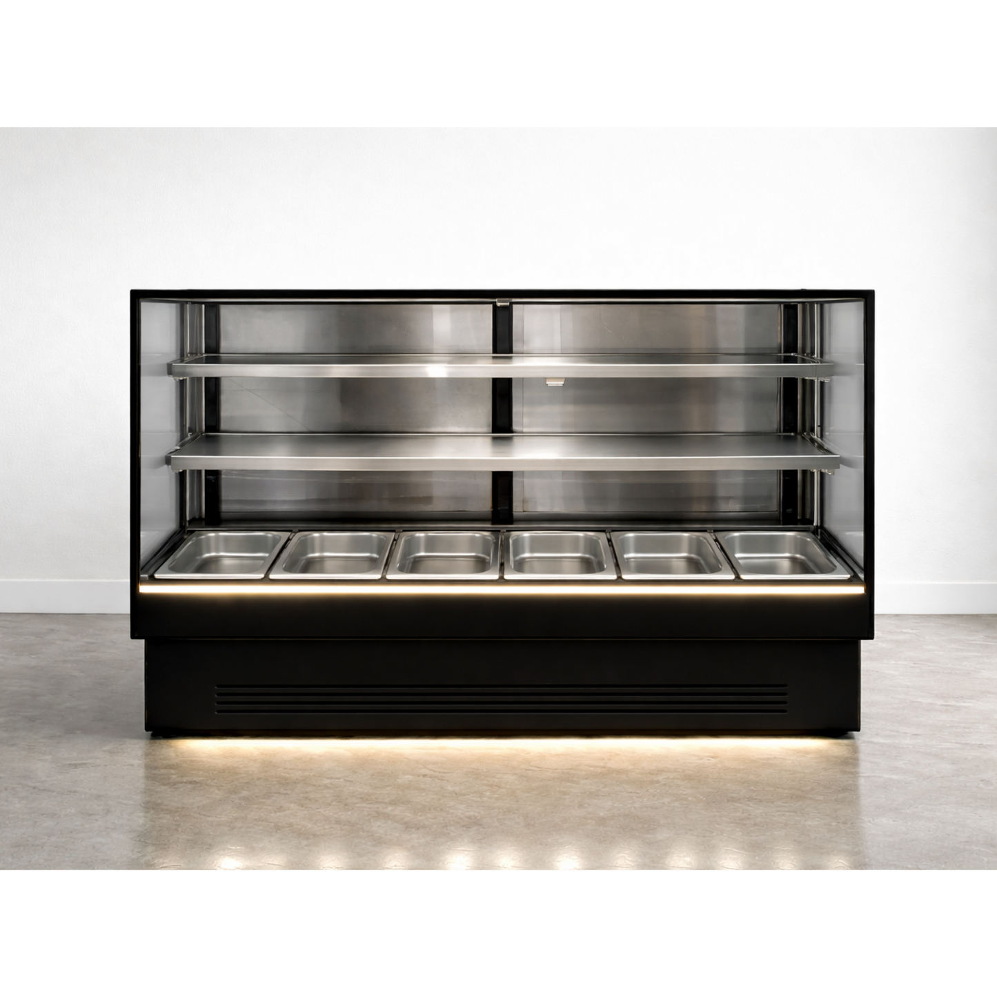 Vitrina Carnes Refrigerada 2.00 mts. INOX BLACK