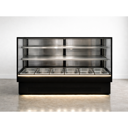 Vitrina Carnes Refrigerada 2.00 mts. INOX BLACK