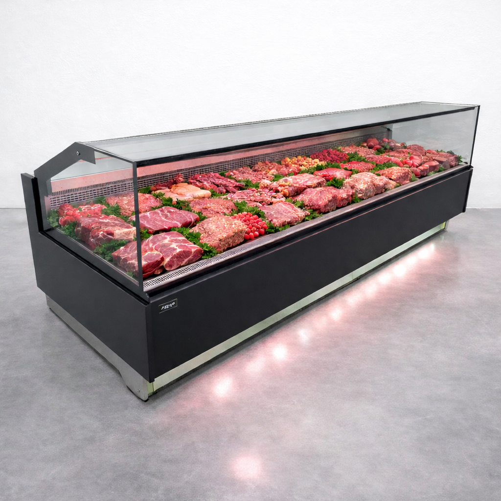 Vitrina para Exhibición de Carne Refrigerada 3.35 mts