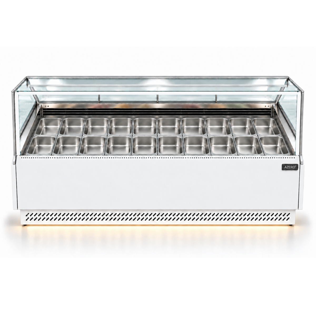 Vitrina Helado Duro o Gelato 20 sabores AZ-VH1900 ECO WHITE