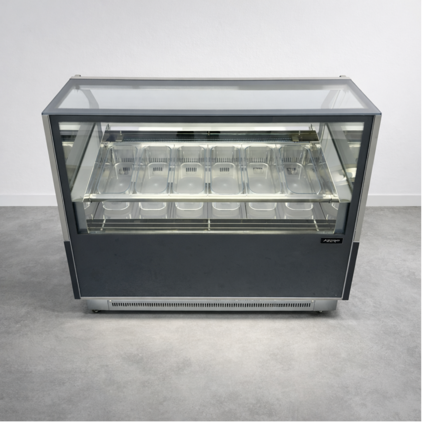 Vitrina Helado duro o Gelato 6 Sabores SLIM AZ-VH6A1230 EVO GRIS ALPINO