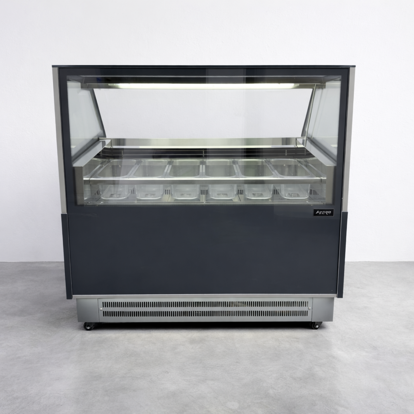 Vitrina Helado duro o Gelato 6 Sabores SLIM AZ-VH6A1230 EVO GRIS ALPINO