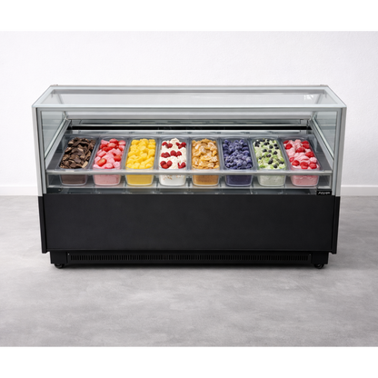 Vitrina Helado duro o Gelato 8 Sabores SLIM AZ-VH8A1560 EVO