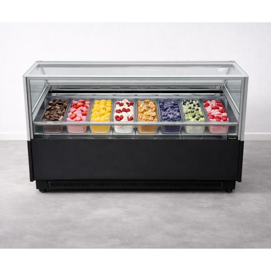 Vitrina Helado duro o Gelato 8 Sabores SLIM AZ-VH8A1560 EVO