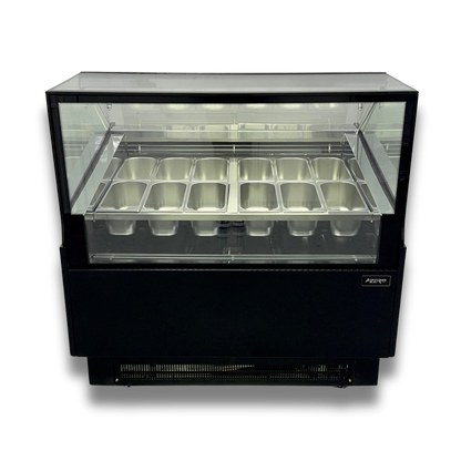 Vitrina para Helados o Gelato 12 sabores flotantes AZ-VH1200 EVO BLACK
