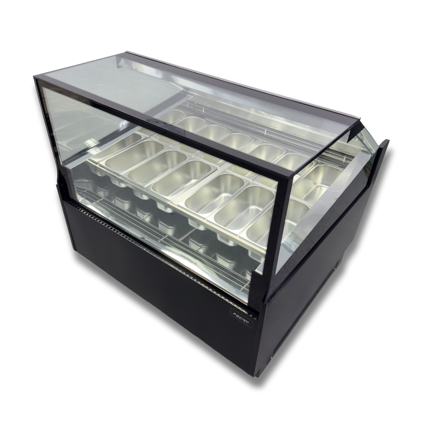 Vitrina para Helados o Gelato 12 sabores flotantes AZ-VH1200 EVO BLACK