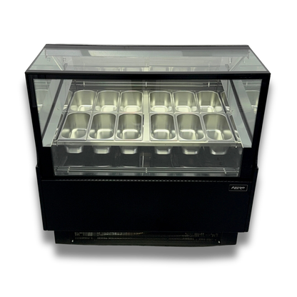 Vitrina para Helados o Gelato 12 sabores flotantes AZ-VH1200 EVO BLACK