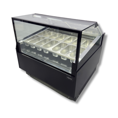 Vitrina para Helados o Gelato 12 sabores flotantes AZ-VH1200 EVO BLACK