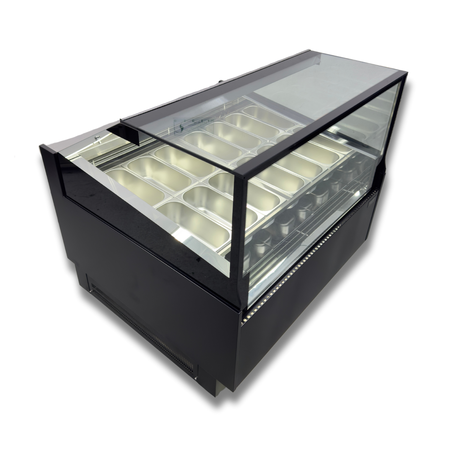 Vitrina para Helados o Gelato 12 sabores flotantes AZ-VH1200 EVO BLACK