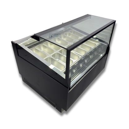 Vitrina para Helados o Gelato 12 sabores flotantes AZ-VH1200 EVO BLACK
