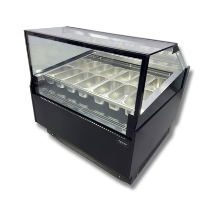 Vitrina para Helados o Gelato 12 sabores flotantes AZ-VH1200 EVO BLACK