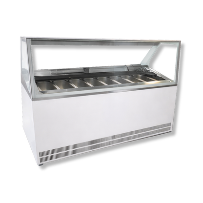 Vitrina Helado duro o Gelato 8 Sabores AZ-VH8