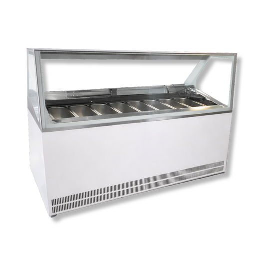 Vitrina Helado duro o Gelato 8 Sabores AZ-VH8