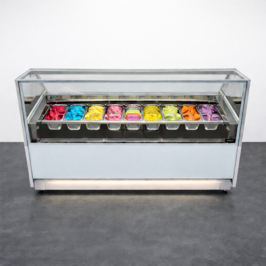 Vitrina Helado duro o Gelato 9 Sabores SLIM AZ-VH9A1720 EVO