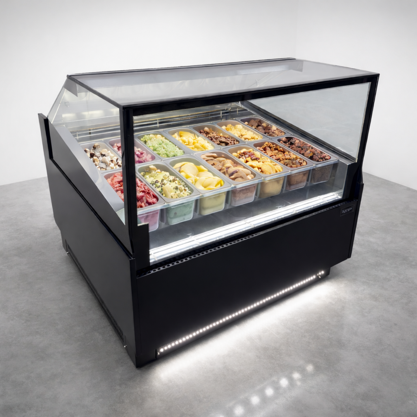 Vitrina Helados o Gelato 14 sabores flotantes AZ-VH1350 EVO BLACK