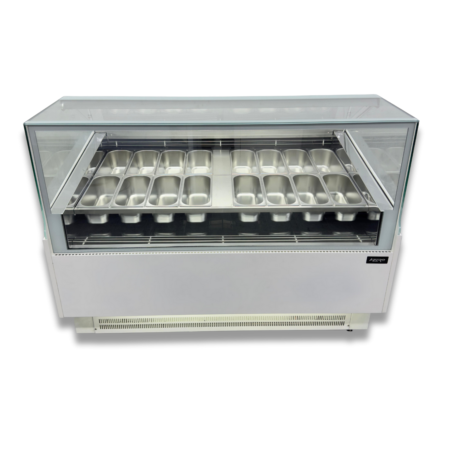 Vitrina para Helados o Gelato 16 sabores flotantes AZ-VH1600 EVO WHITE