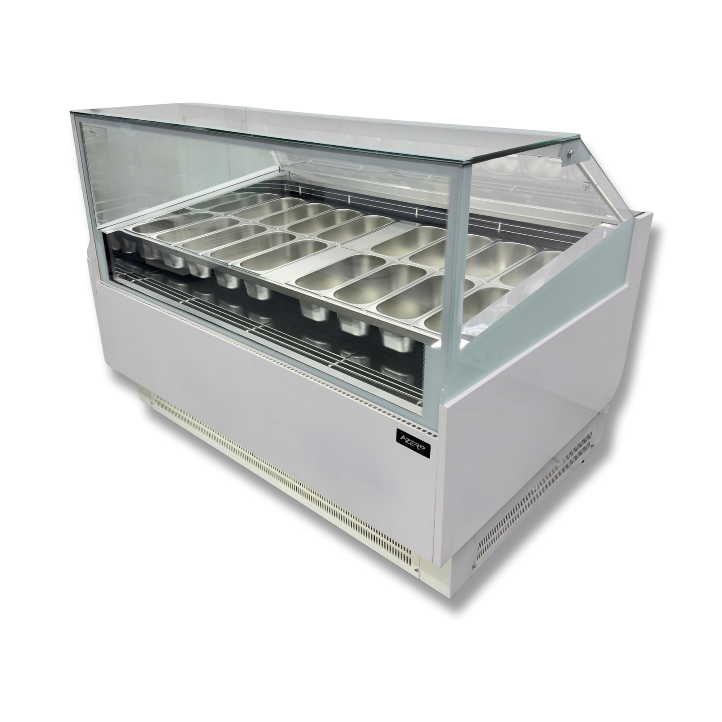 Vitrina para Helados o Gelato 16 sabores flotantes AZ-VH1600 EVO WHITE