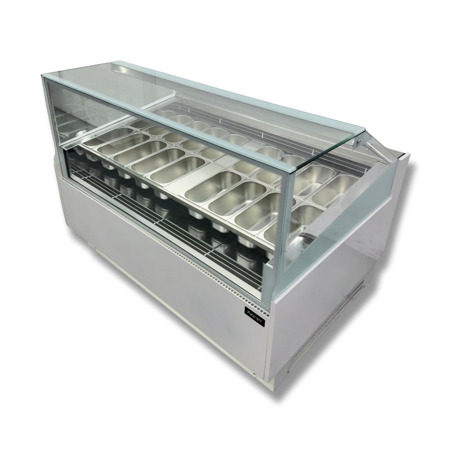 Vitrina para Helados o Gelato 16 sabores flotantes AZ-VH1600 EVO WHITE