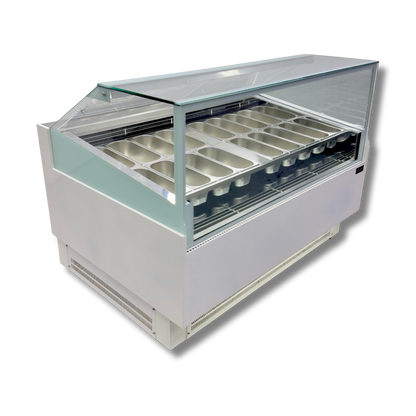 Vitrina para Helados o Gelato 16 sabores flotantes AZ-VH1600 EVO WHITE