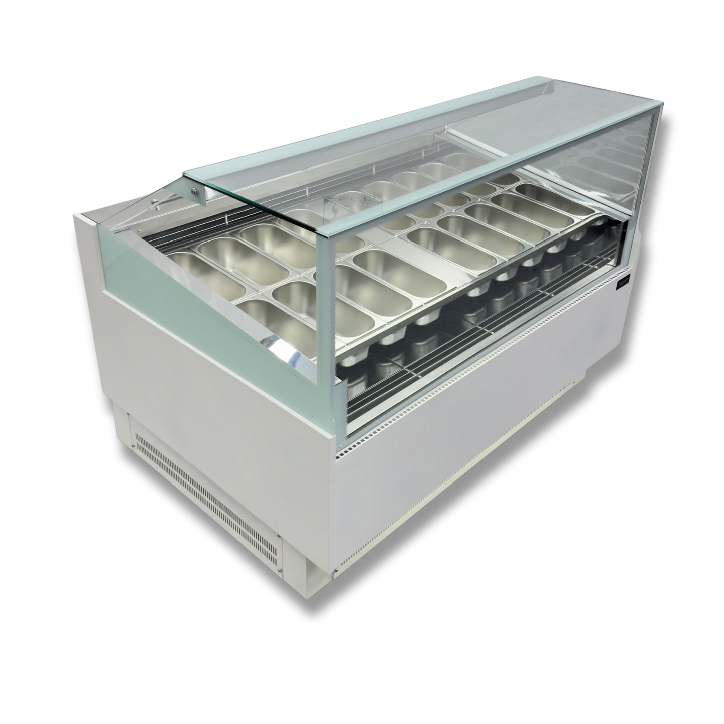 Vitrina para Helados o Gelato 16 sabores flotantes AZ-VH1600 EVO WHITE