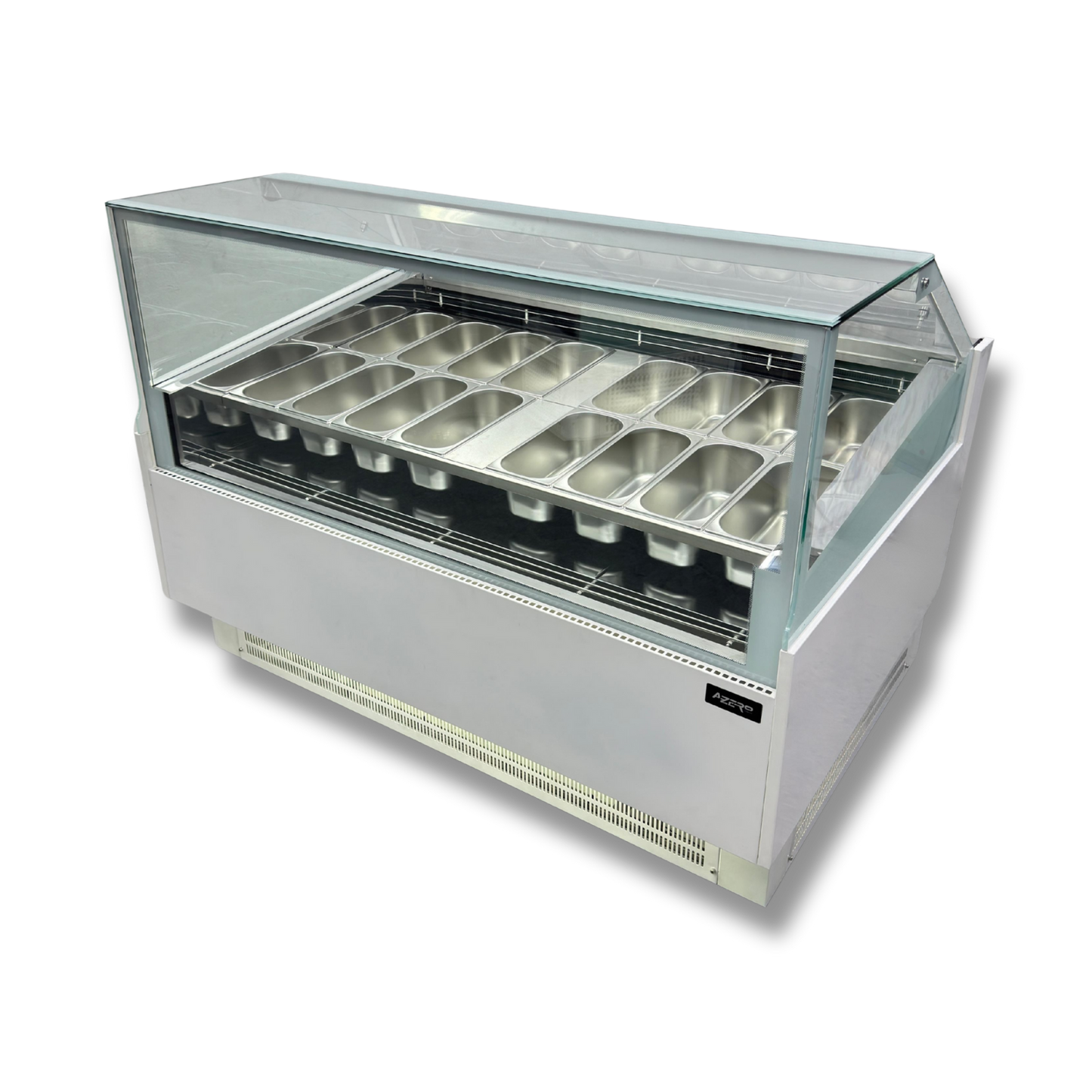 Vitrina para Helados o Gelato 16 sabores flotantes AZ-VH1600 EVO WHITE