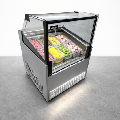 Vitrina para Helados o Gelato 8 sabores flotantes AZ-VH8A900 AINOX