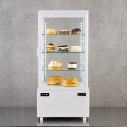 Vitrina Repostera Refrigerada Mini Torre de Cristal