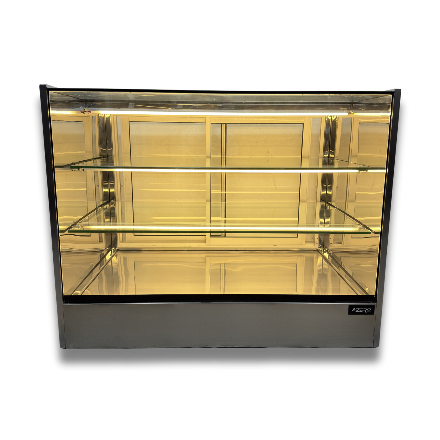 Vitrina Neutra en Acero Inoxidable 1.20 mts.