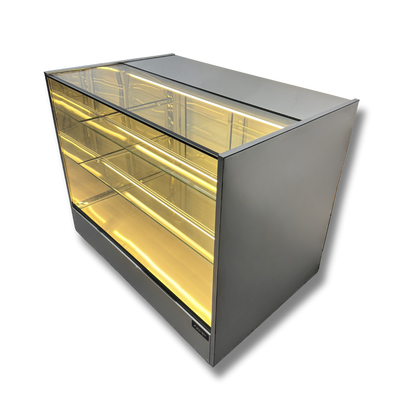Vitrina Neutra en Acero Inoxidable 1.20 mts.