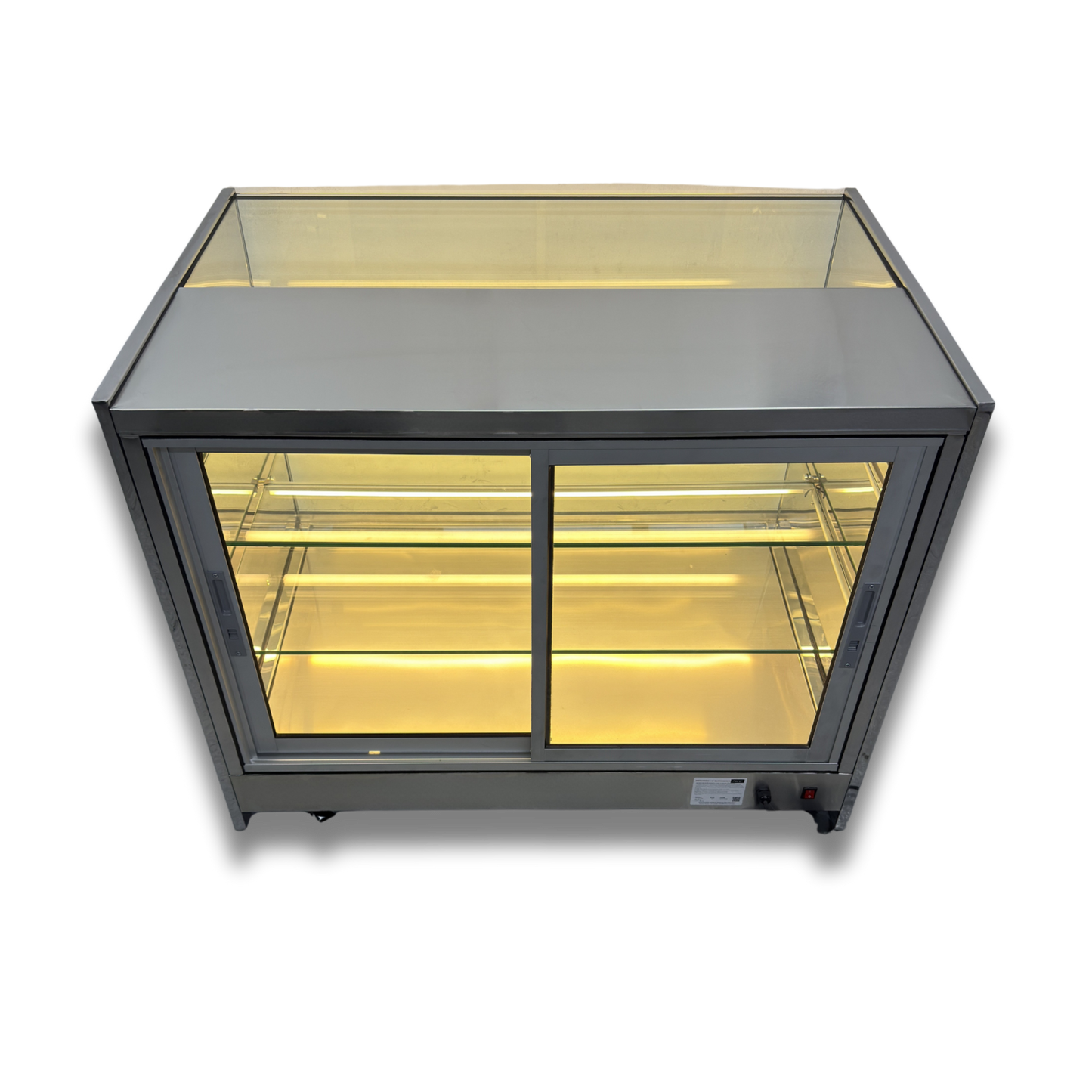 Vitrina Neutra en Acero Inoxidable 1.20 mts.