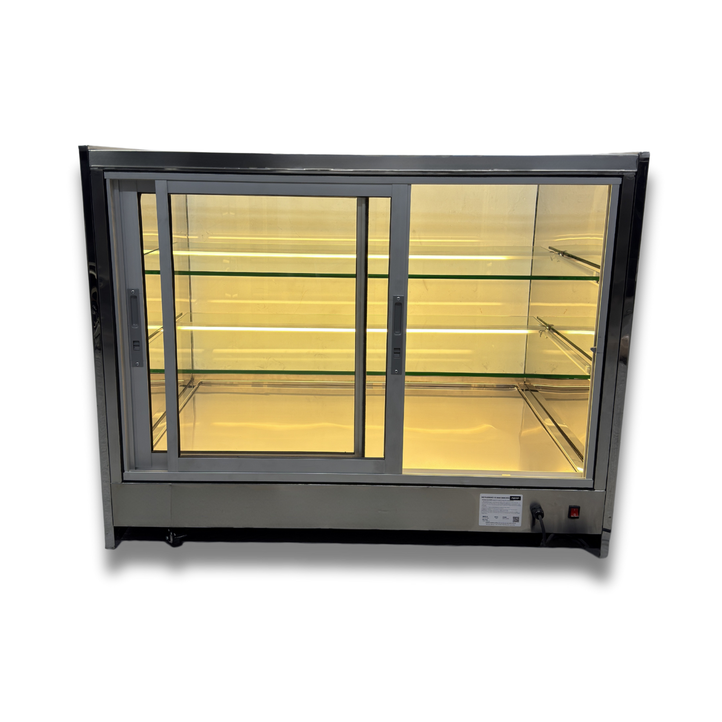 Vitrina Neutra en Acero Inoxidable 1.20 mts.