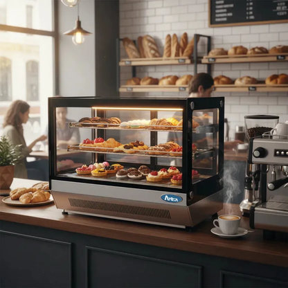 Vitrina Refrigerada Sobremostrador de 70 cm.